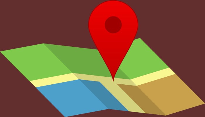 Local SEO pin on map